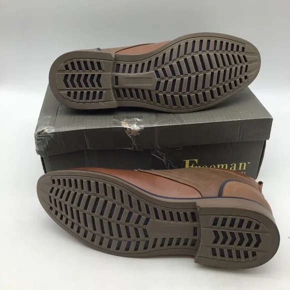 Freeman Brent Tan Leather Chukka Boots Mens Size 13 Wide F218001 NEW